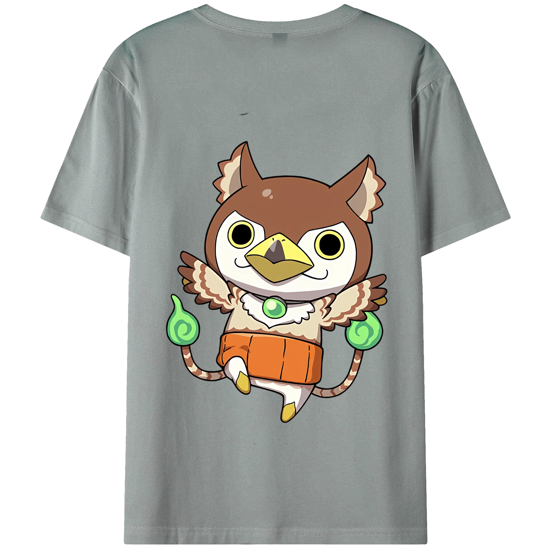 （画像用） 妖怪ウォッチ Yo-kai Watch 綿100％ メンズ半袖Tシャツ（バックプリント） 通気性
